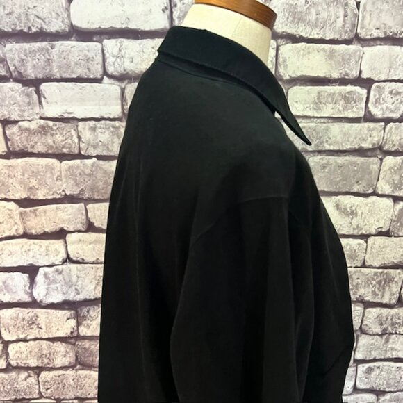 Talbots Black Stretch Suede Like Top Size 1X - Picture 9 of 10